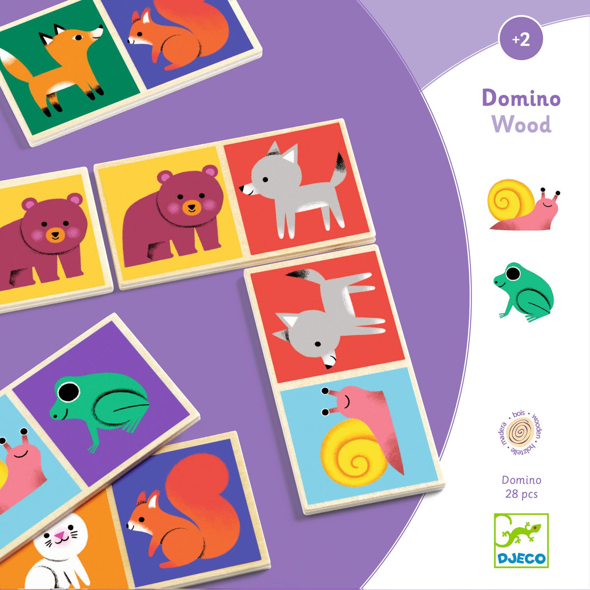 Dominó Wood | Dominó de Madeira | Animais