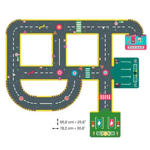 City Circuit | Giant Puzzle | 26 pcs