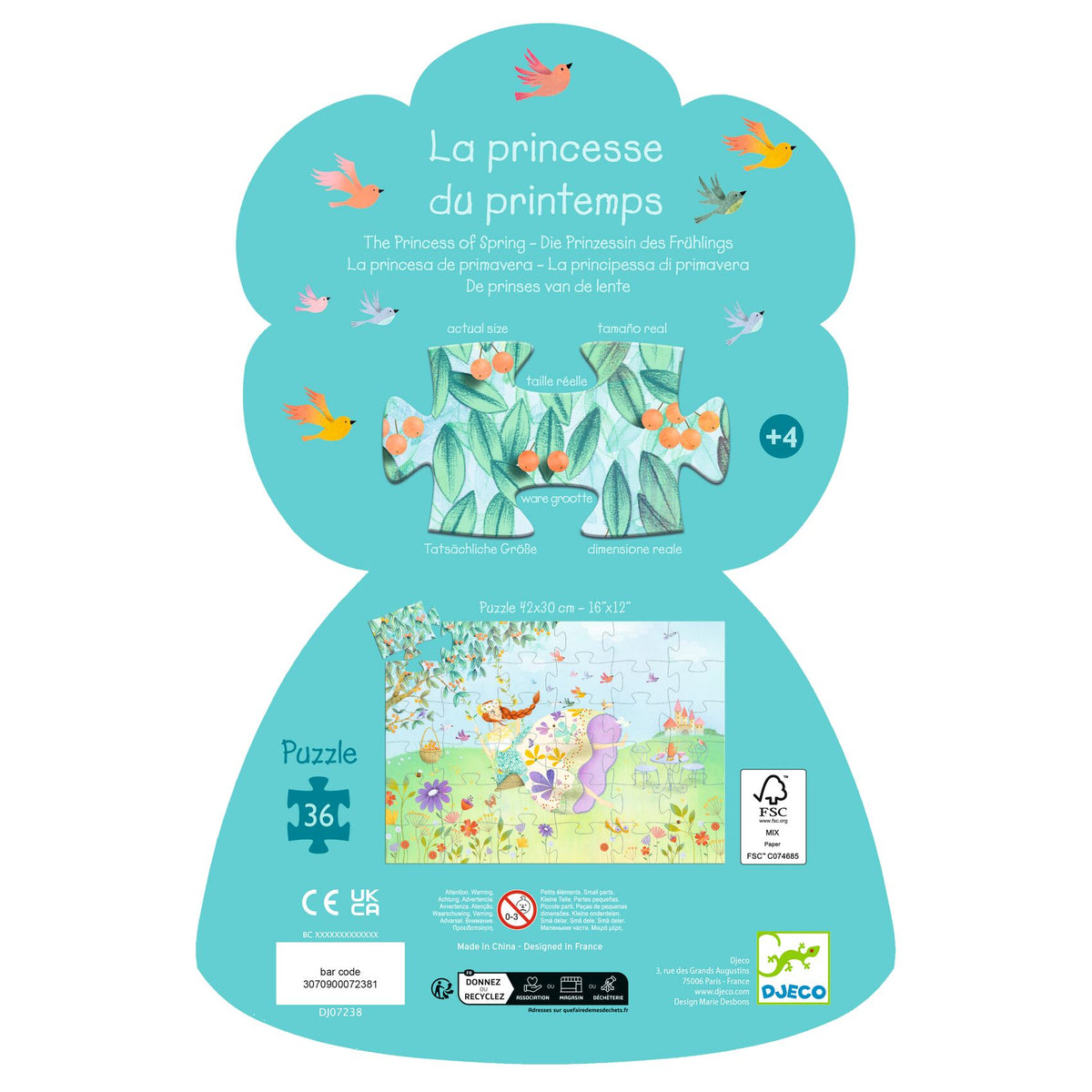 Puzzle | A Princesa da Primavera | 36 Peças