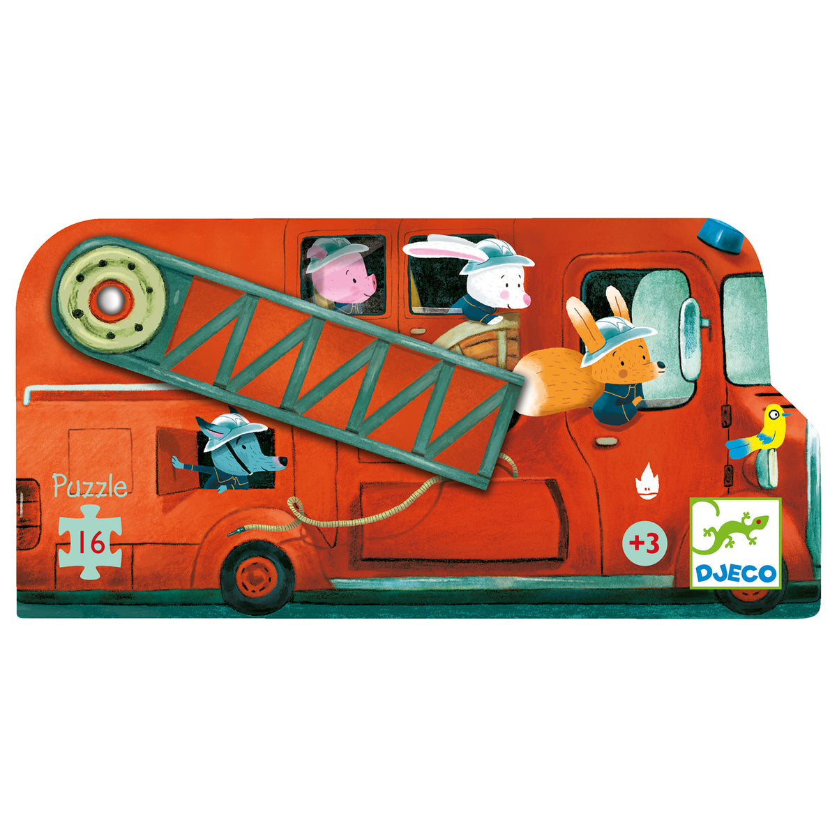 Puzzle 16 peças Camião Bombeiros