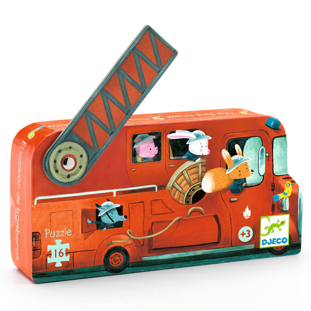 Puzzle 16 peças Camião Bombeiros