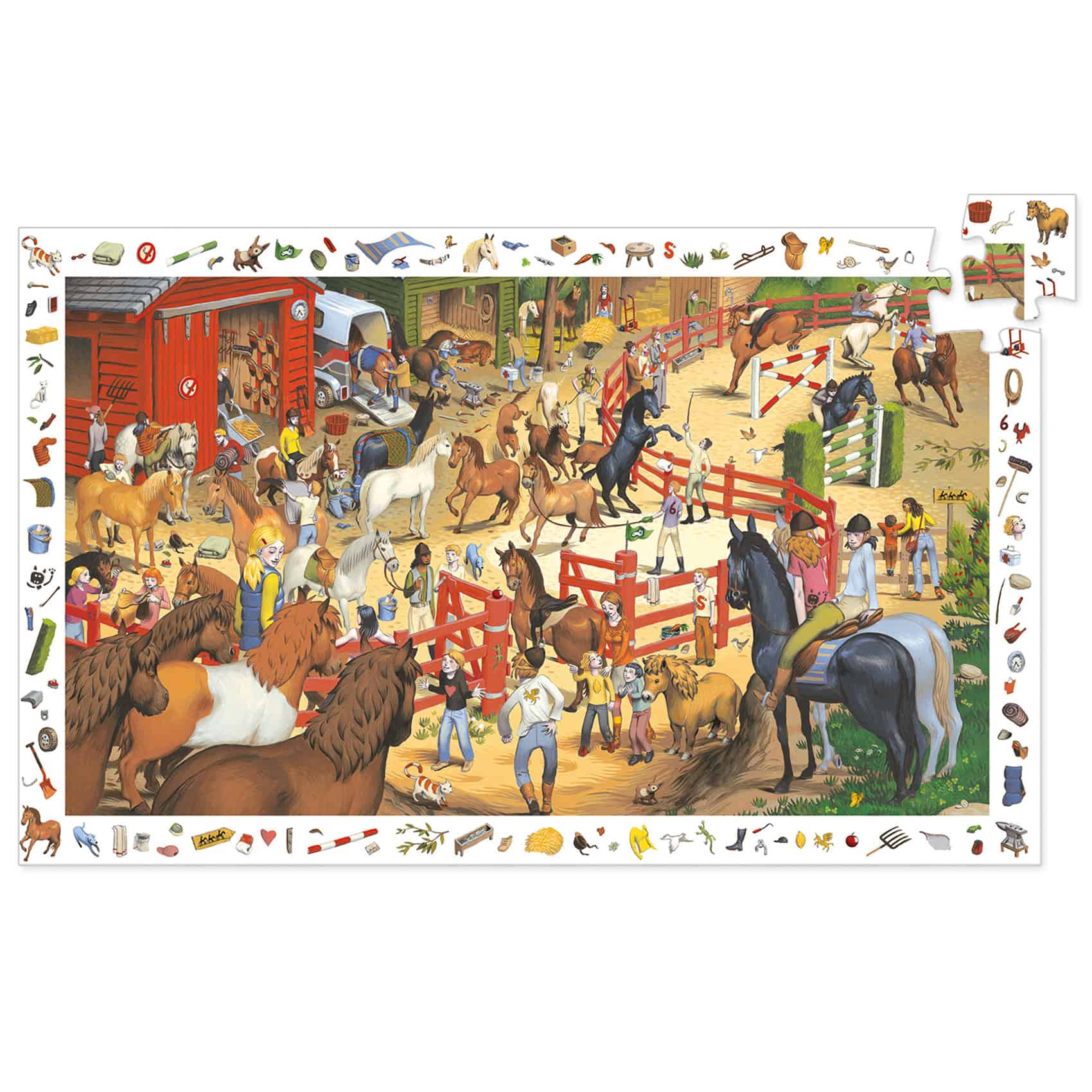 Puzzle de Observação | Equitação | 200 Peças