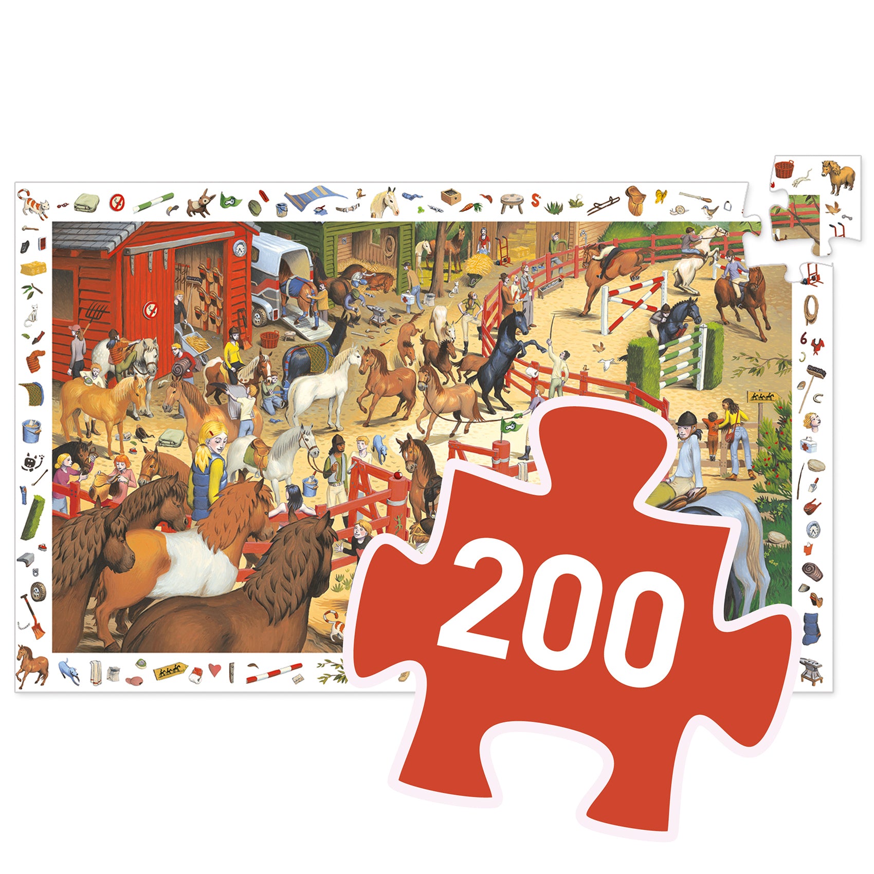 Puzzle de Observação | Equitação | 200 Peças
