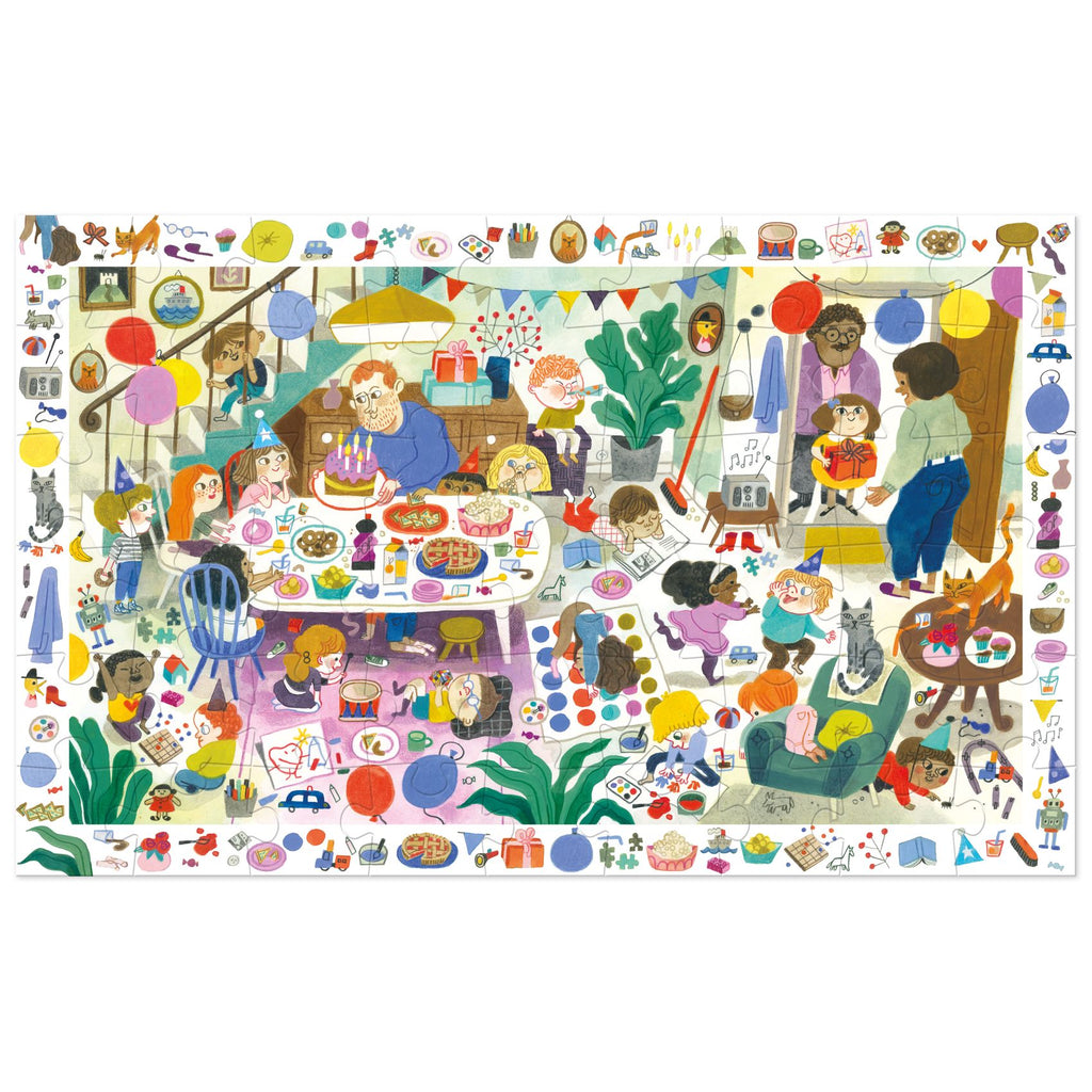 Puzzle de Observação | Festa de Aniversário | 54 Peças
