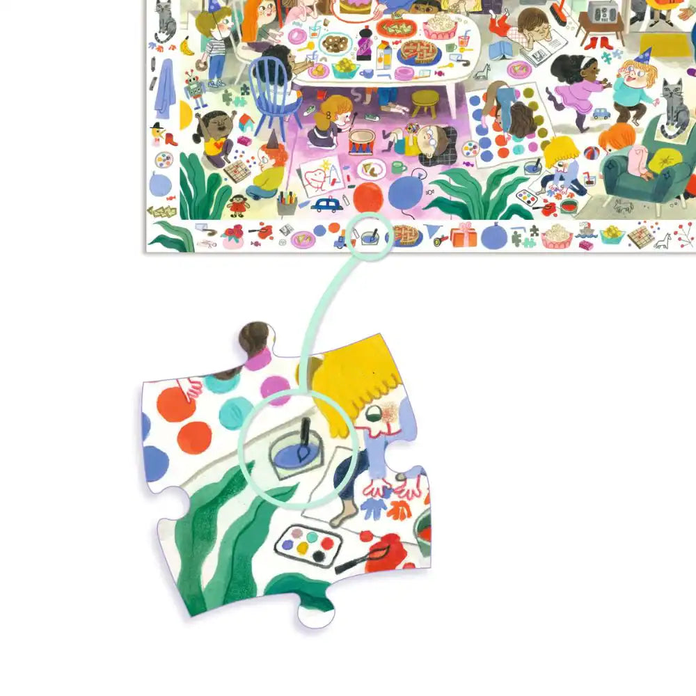 Puzzle de Observação | Festa de Aniversário | 54 Peças