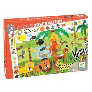 Puzzle de Observação | Selva | 35 Peças