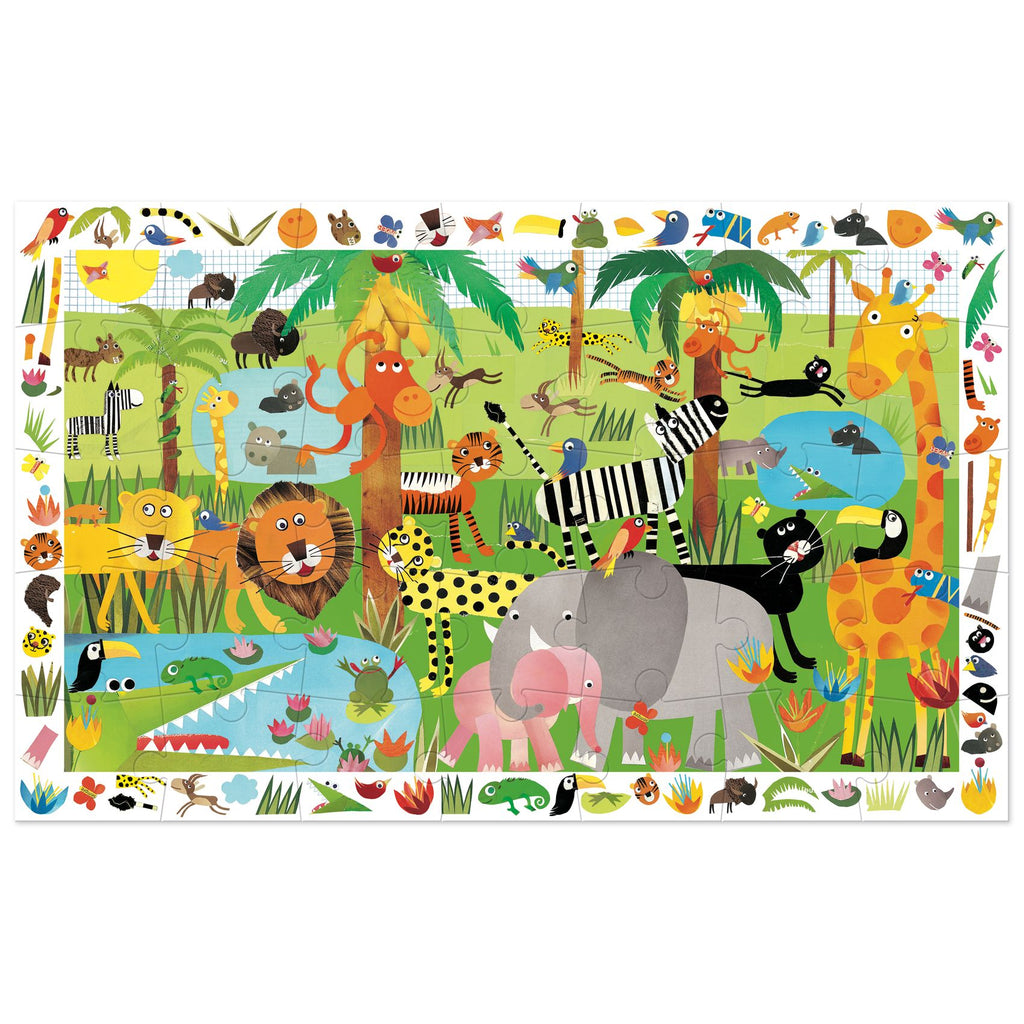 Puzzle de Observação | Selva | 35 Peças