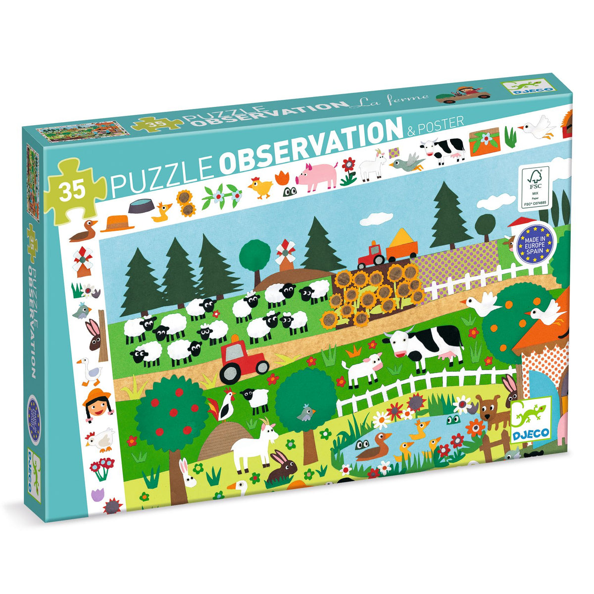 Puzzle de Observação | A Quinta | 35 Peças