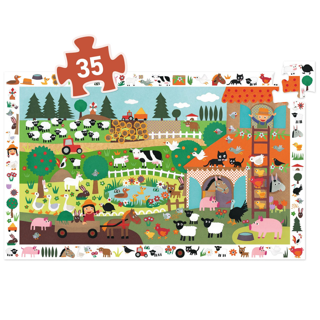 Puzzle de Observação | A Quinta | 35 Peças
