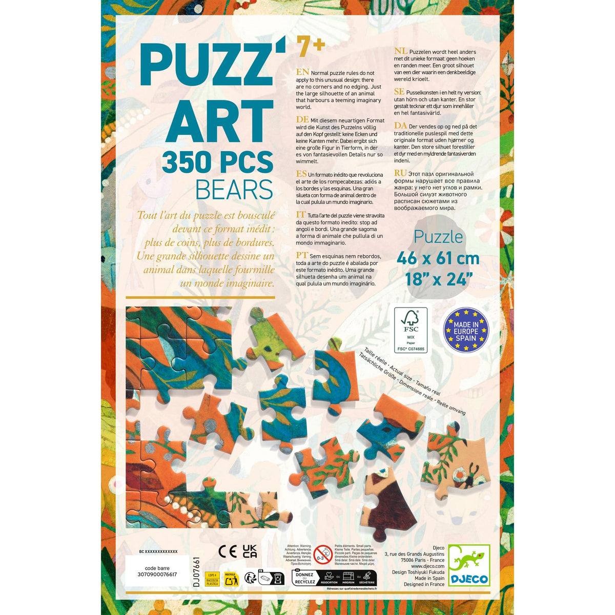 Puzz Art | 350 Pcs | Ursos