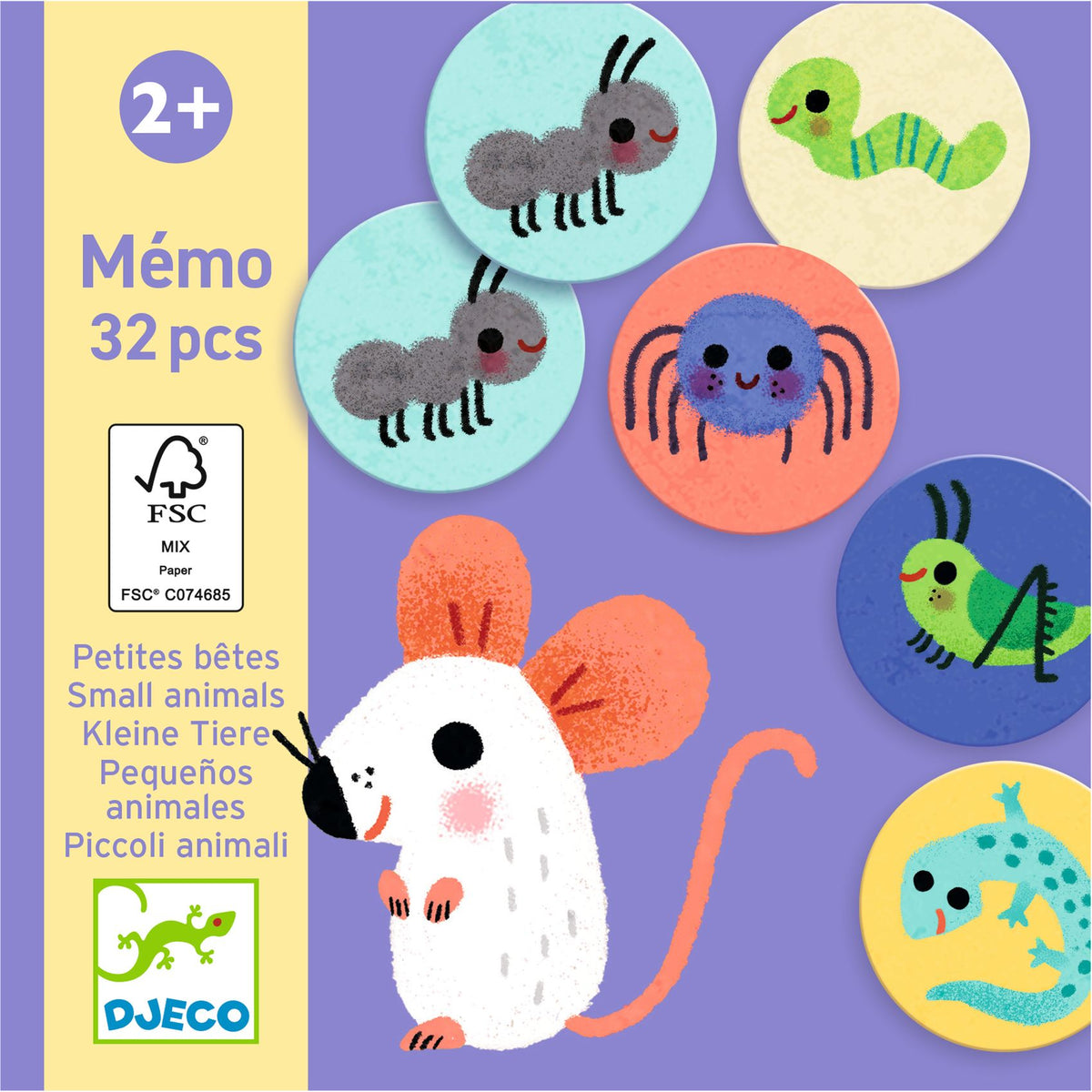 Jogo de Memória e Associação | Pequenos Animais