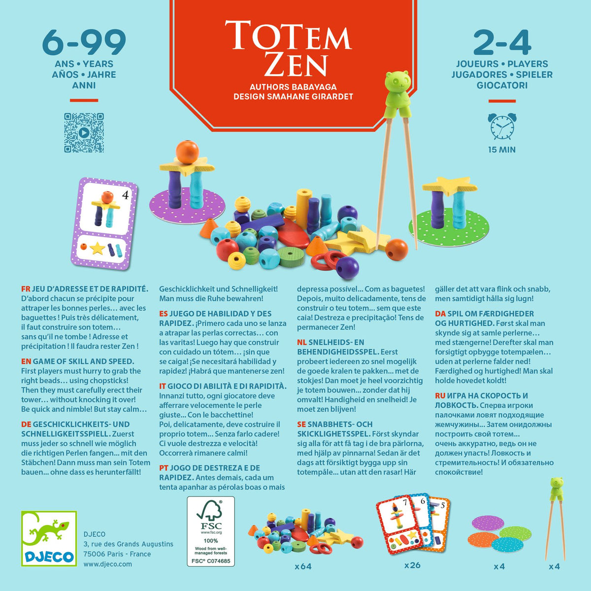 Totem Zen | Jogo de Destreza e Manuseio
