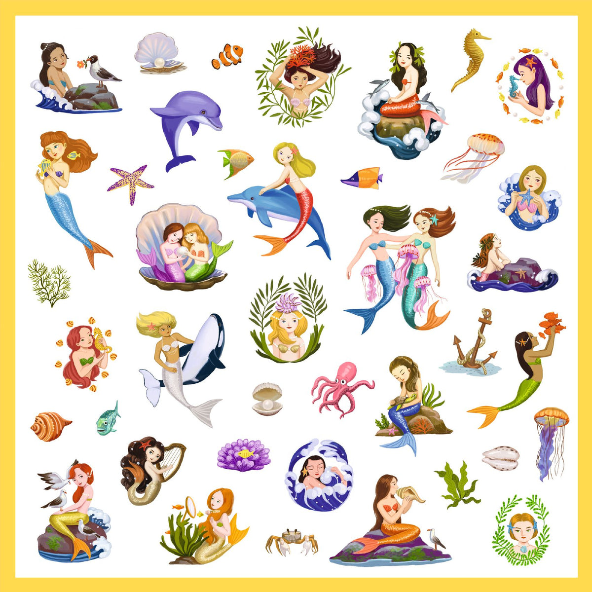 Sereias | 160 Autocolantes