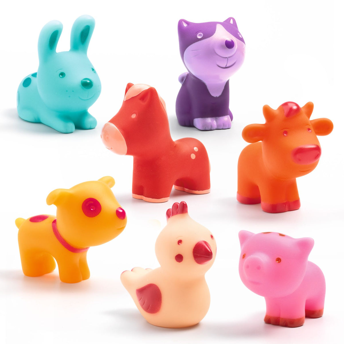 Troopo-Farm | Tubo com 7 Animais da Quinta