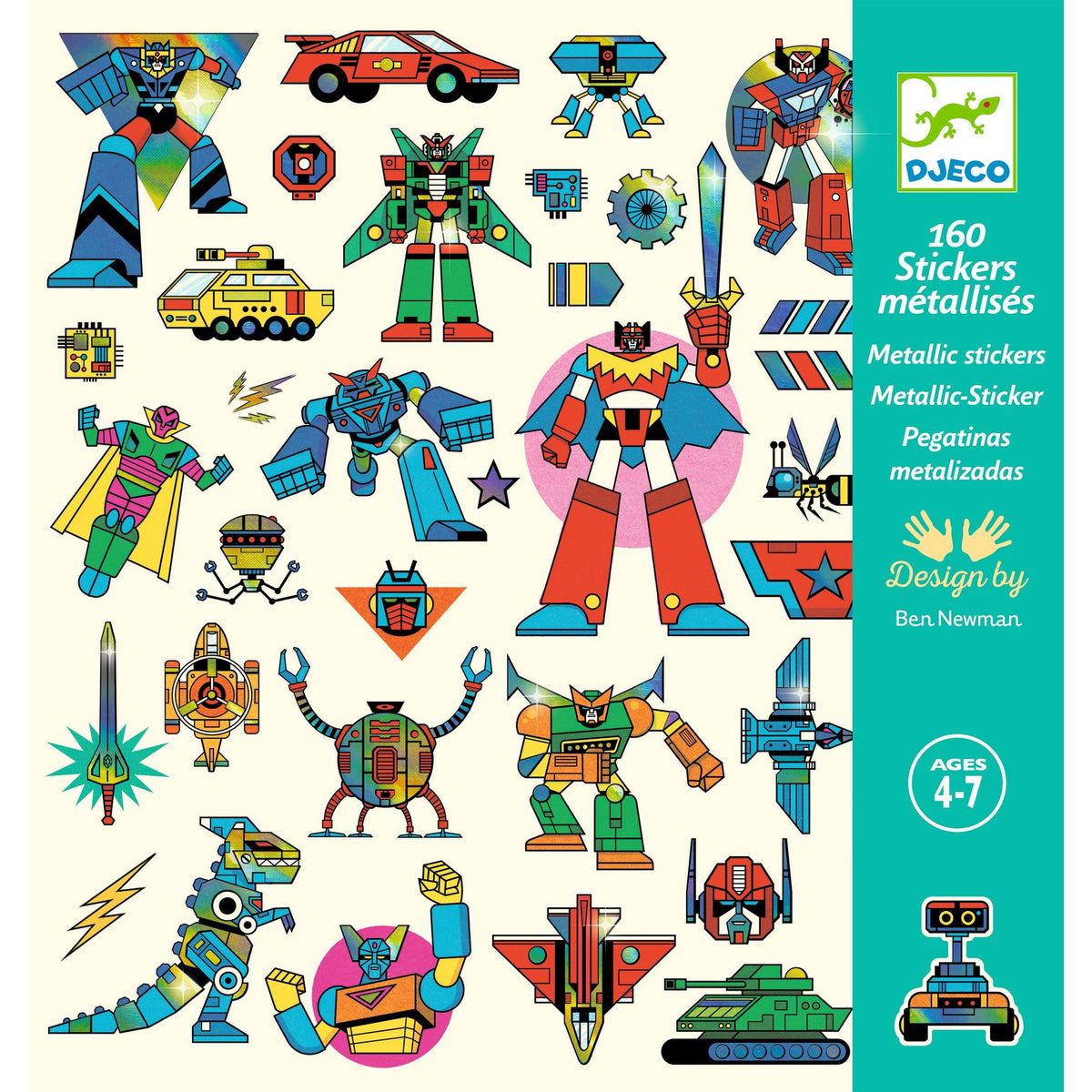Robots | 160 Autocolantes