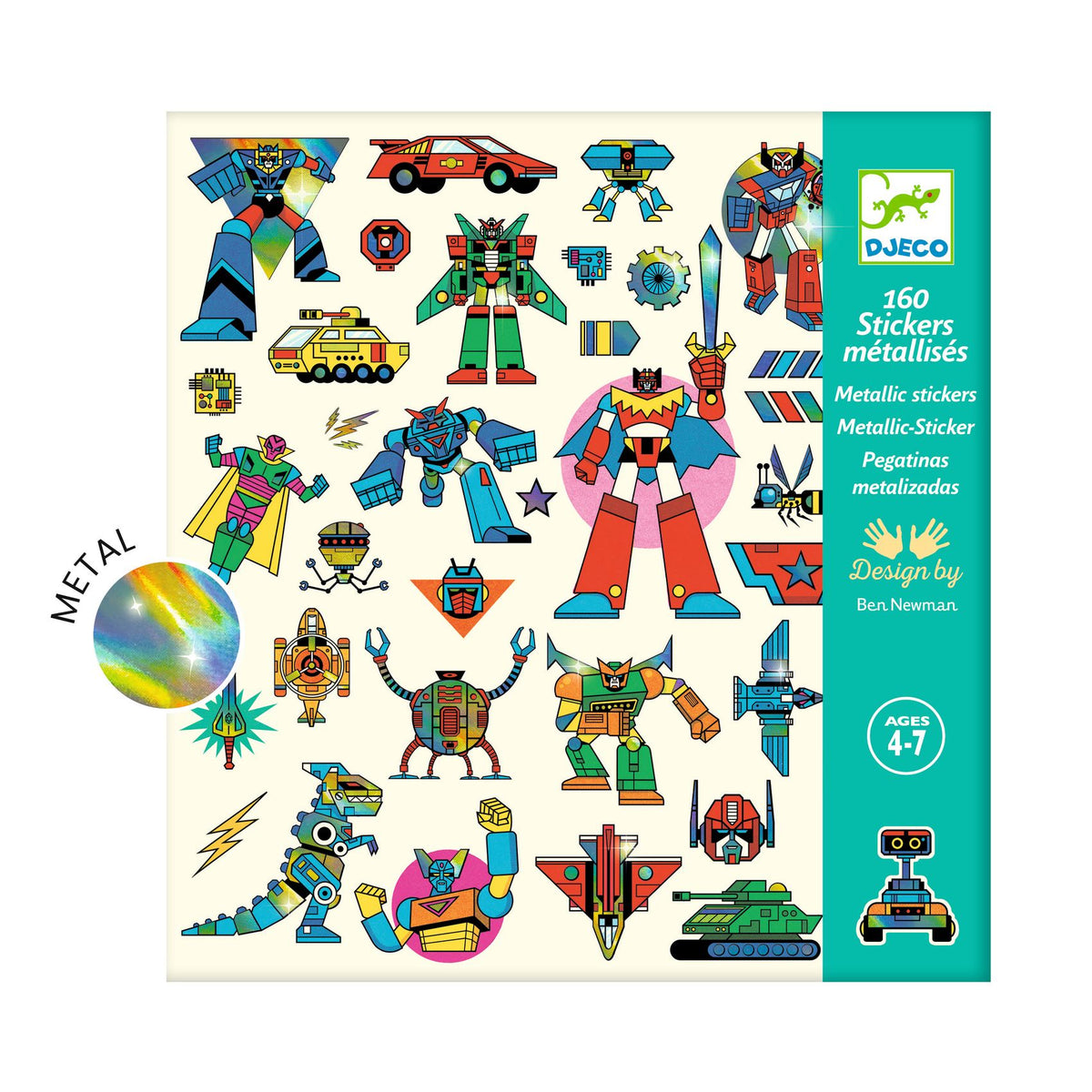 Robots | 160 Autocolantes