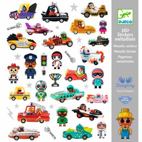 Crazy Motors | 160 Autocolantes