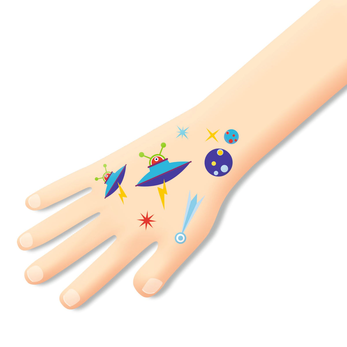 50 Tatuagens | Brilham no  Escuro | Odisseia no Espaço