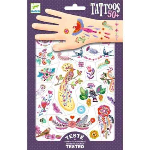 50 Tatuagens | Metalizadas | Pássaros Brilhantes