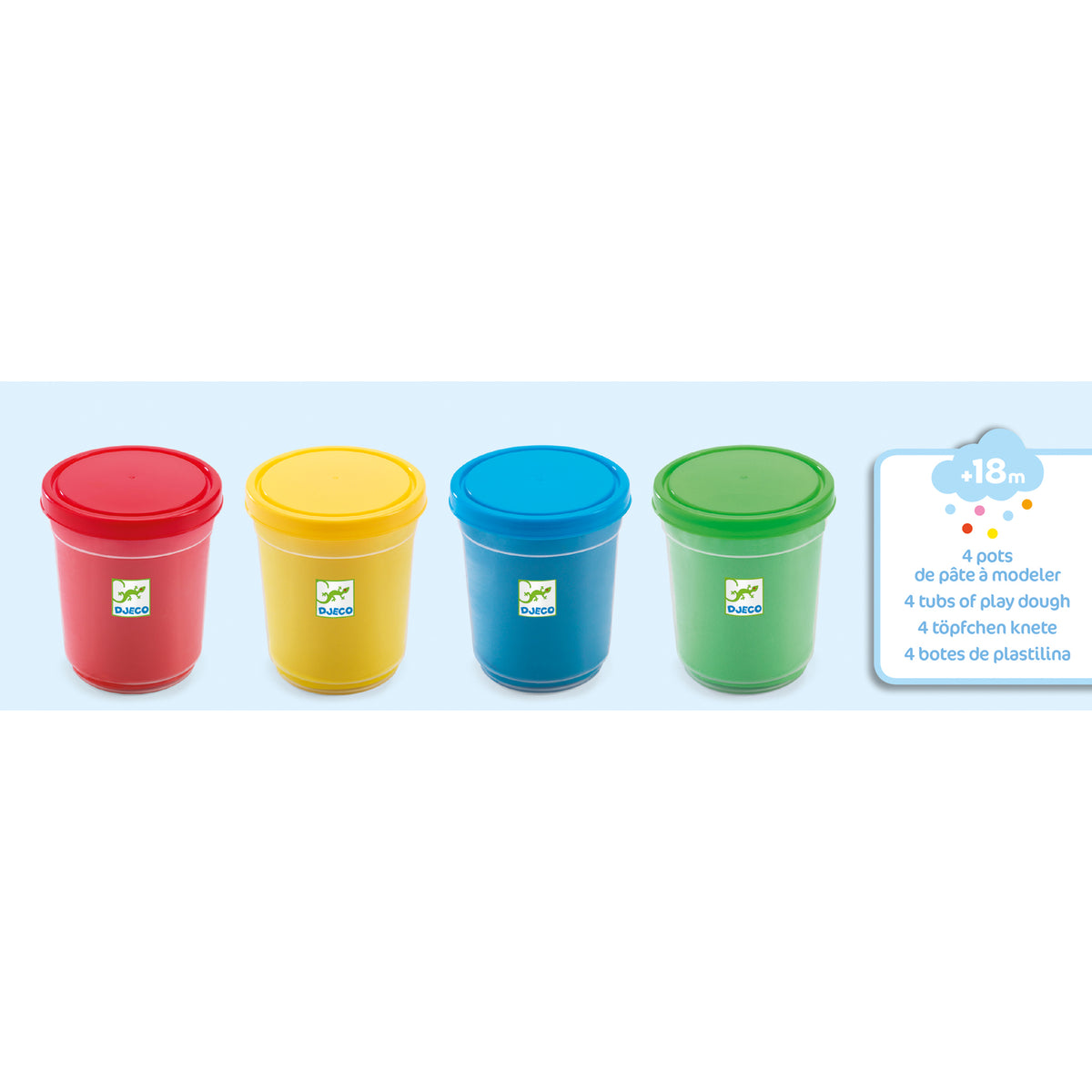 4 Potes de Plasticina