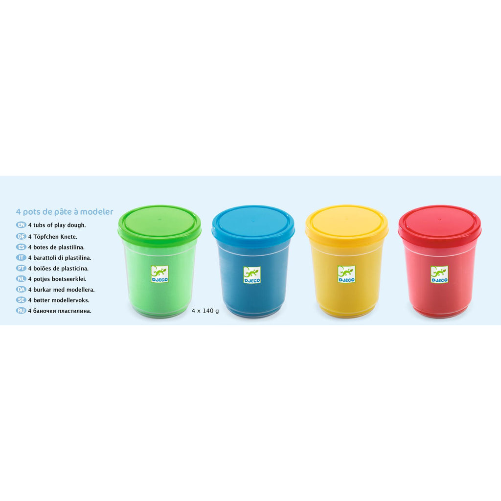 4 Potes de Plasticina