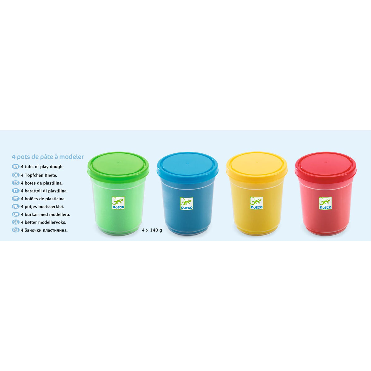 4 Potes de Plasticina