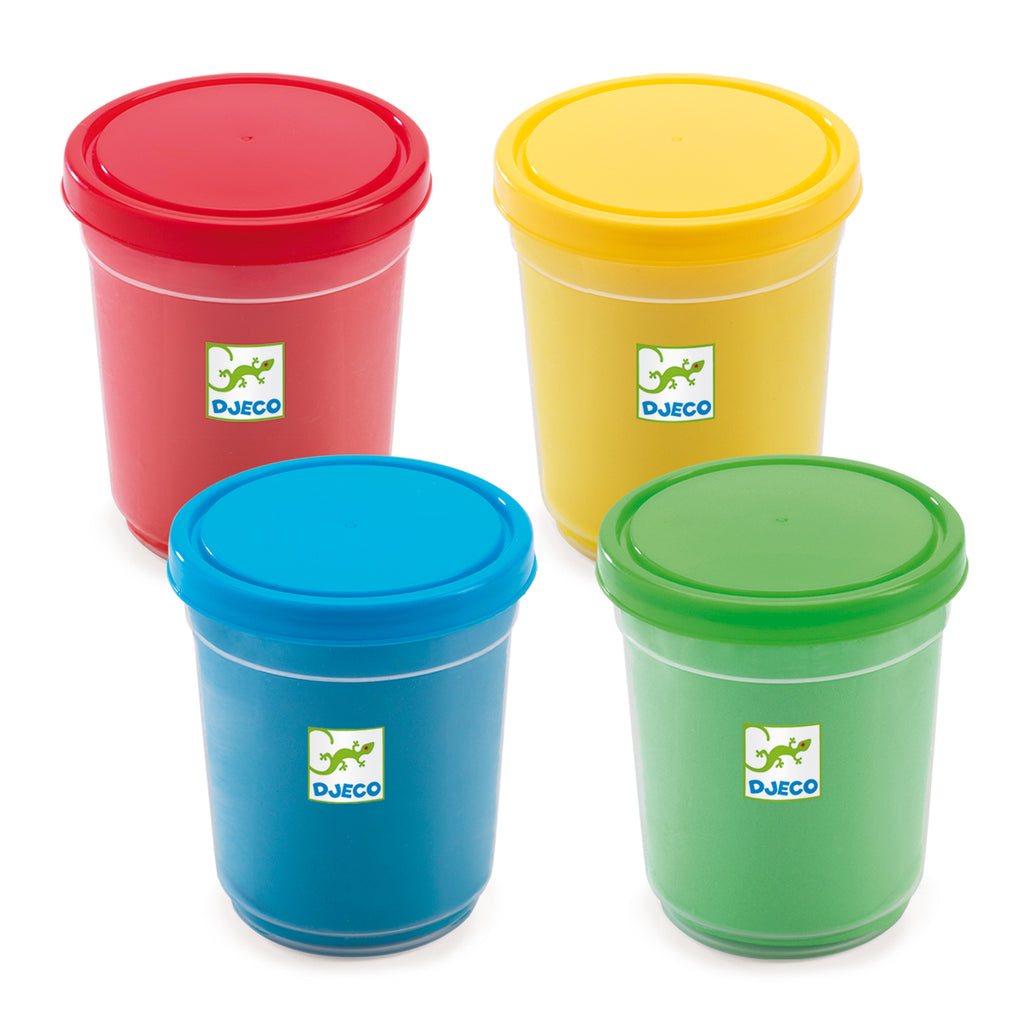 4 Potes de Plasticina