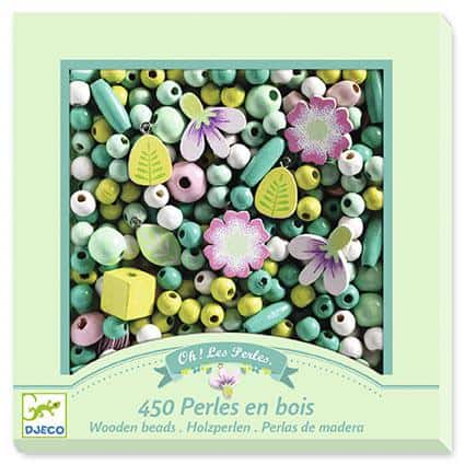 Contas de Madeira | Folhas e Flores