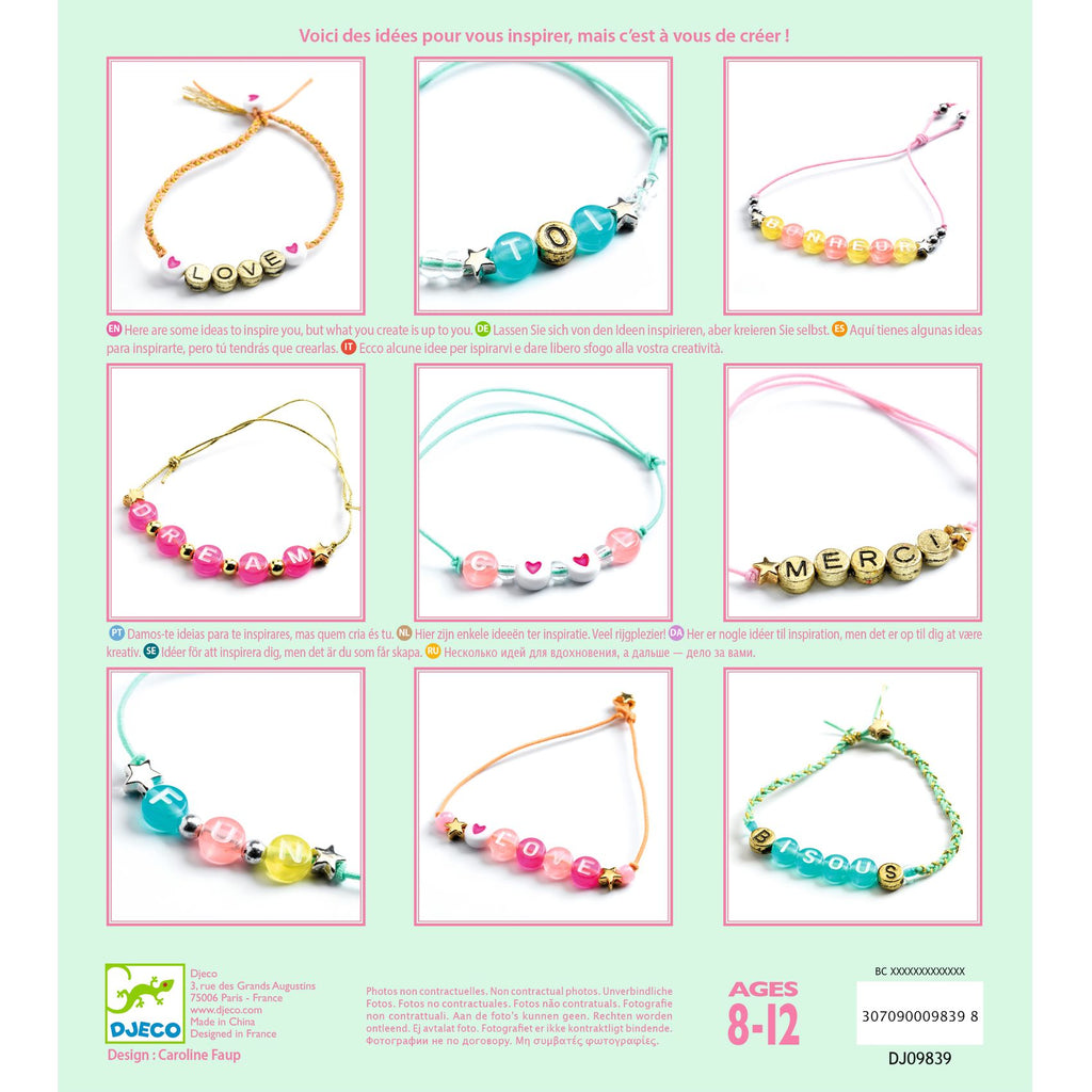 Constrói Pulseiras | Missangas do Alfabeto