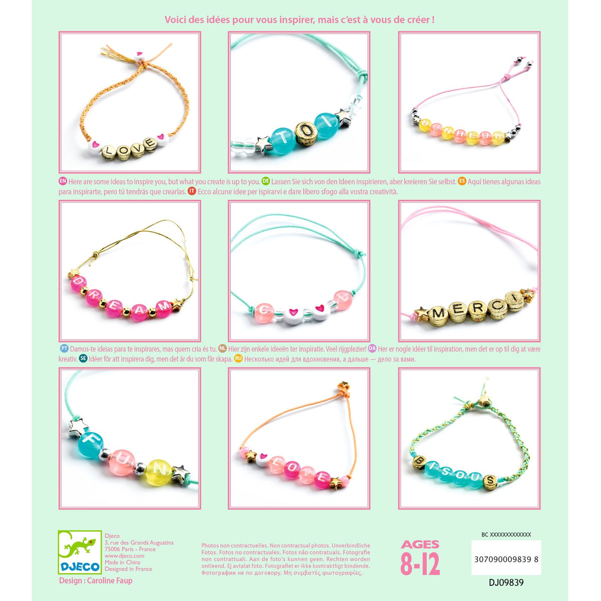 Constrói Pulseiras | Missangas do Alfabeto