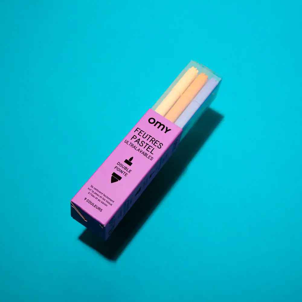 9 Canetas de Feltro | Pastel