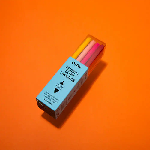 16 Canetas de Feltro | Cores | Ultra Laváveis