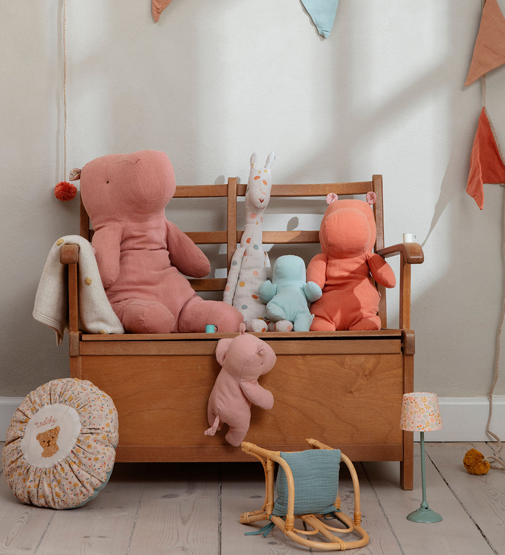 Safari Friends | Hippo | Medium | Dusty Coral