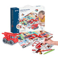 Puzzle 2 Faces | Colorir | 48 Peças | Bombeiros