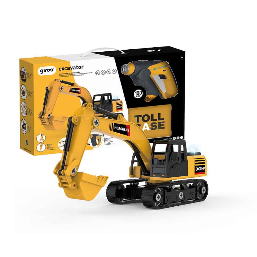 Build DIY | Escavadora | 100 Peças