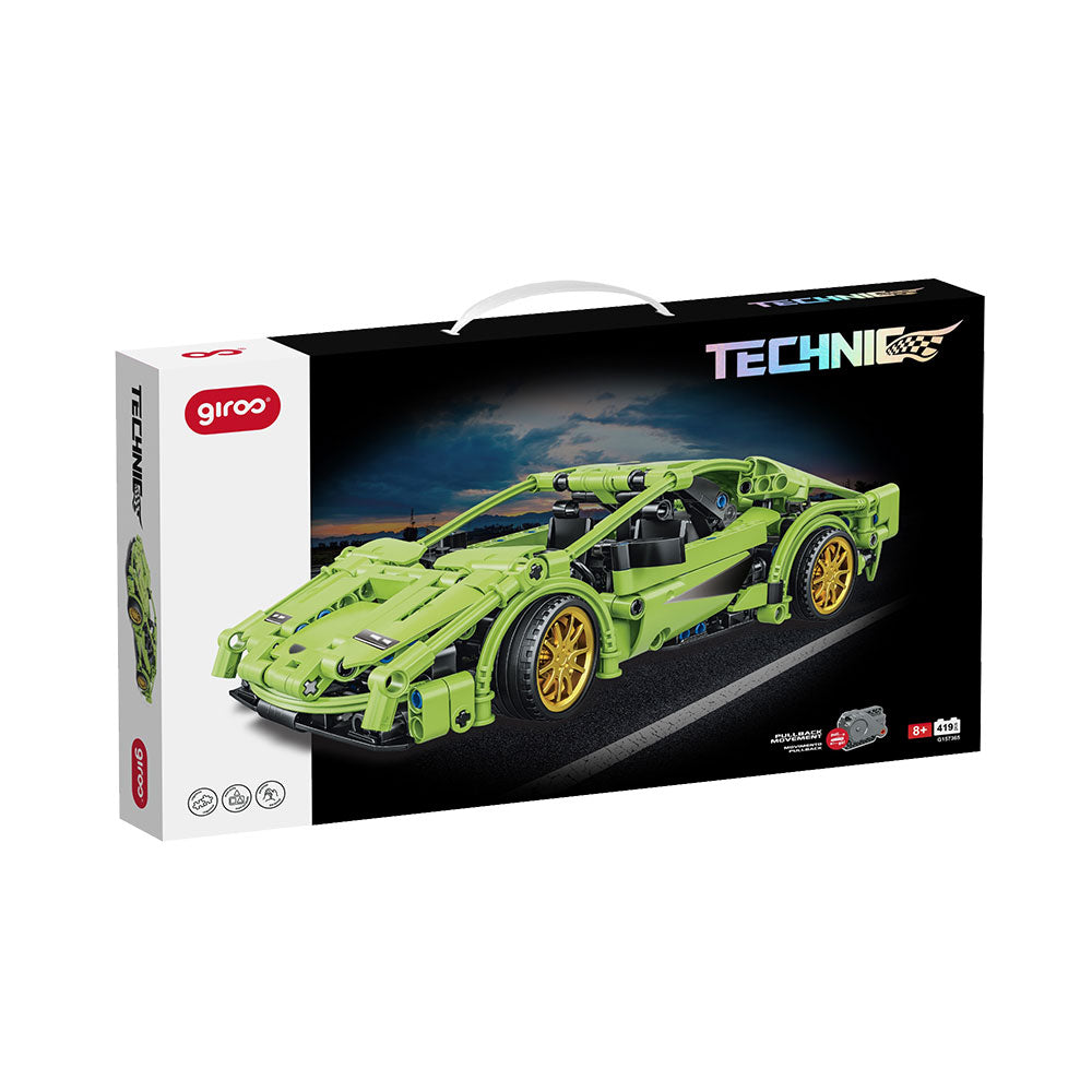 Encaixes | Technic Racing Car Pullback | Verde