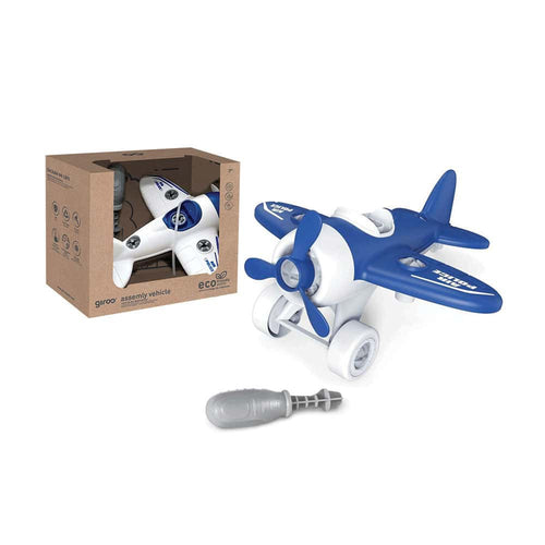 Avião Eco | Azul e Branco | Chave de Parafusos