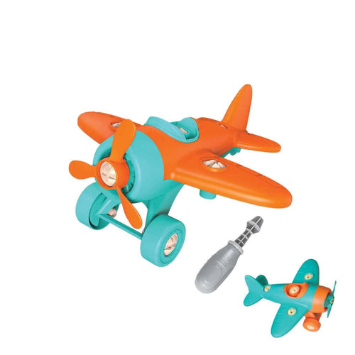 Avião Eco | Verde e Laranja | Chave de Parafusos