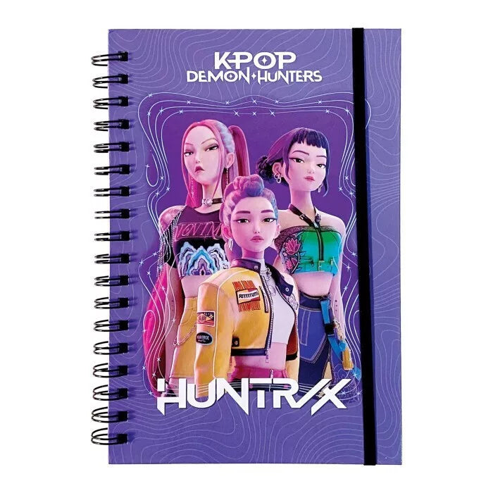 Bloco A5 Espiral | c/elástico |  K-Pop Demon Hunters