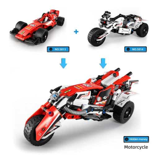 Motociclo | Pull Back | 150 Peças