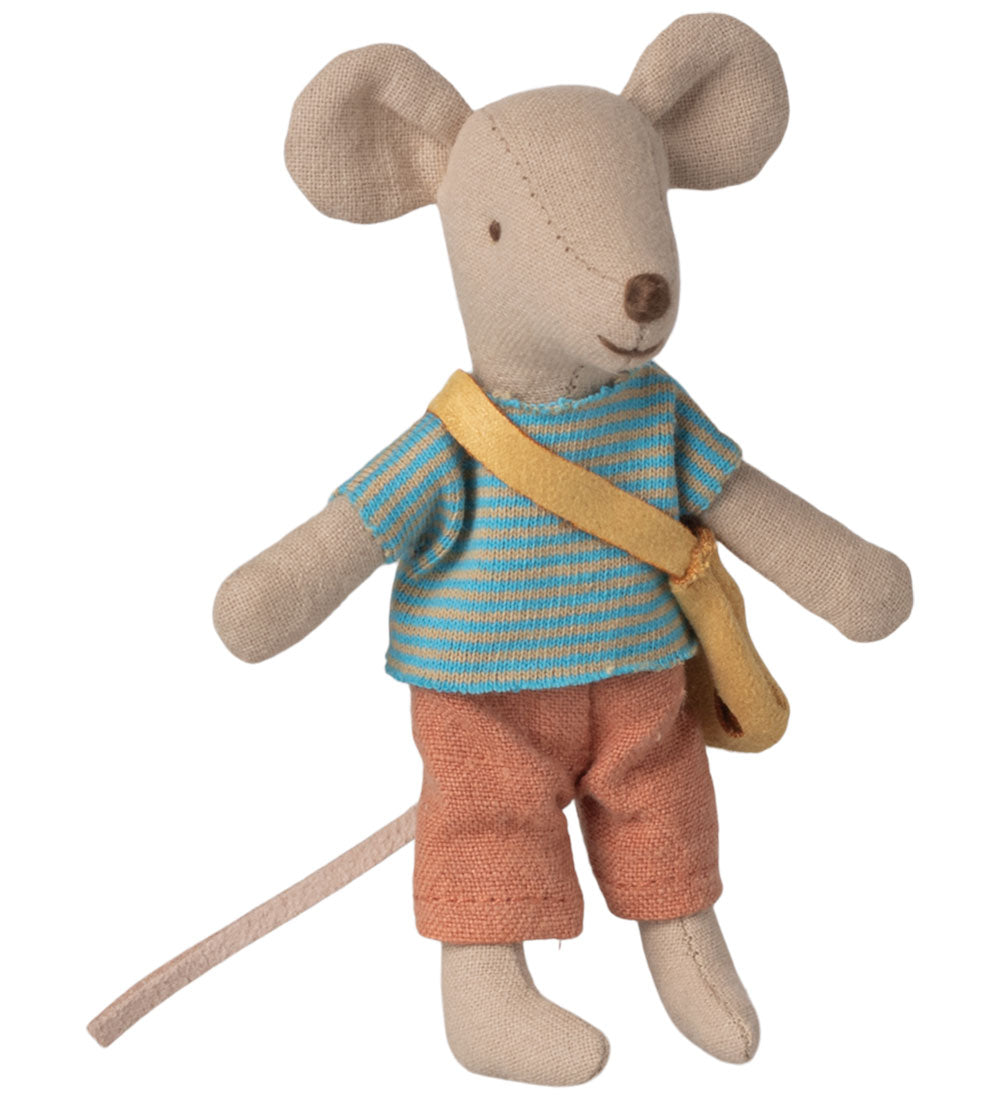 Little Brother Mouse With Bag | Maileg