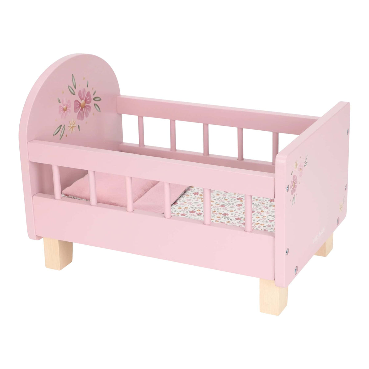 Cama de Bonecas com Têxteis