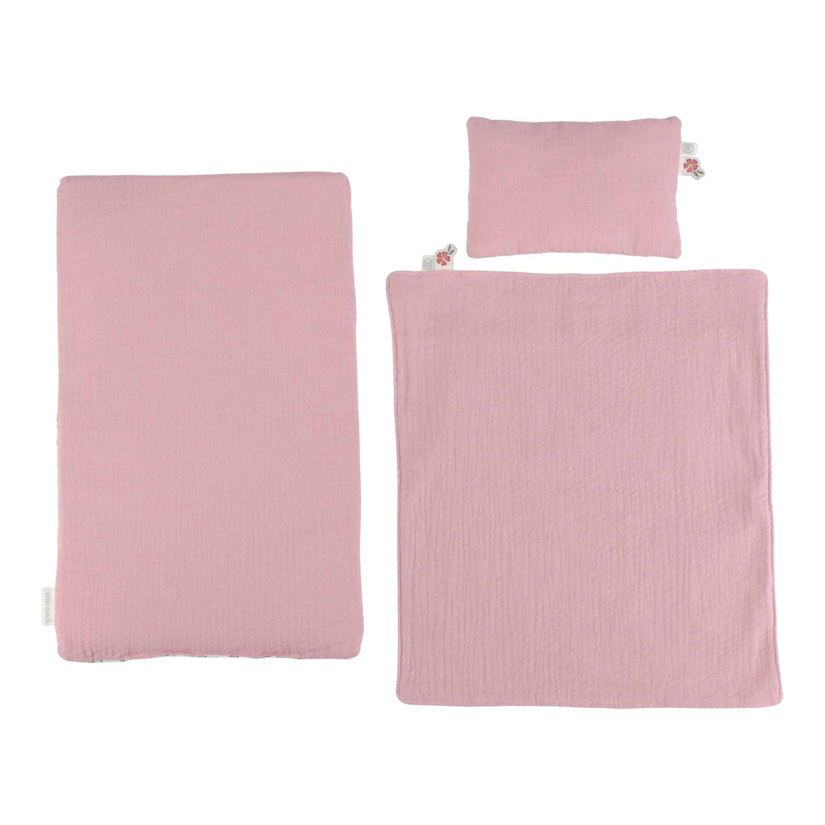Cama de Bonecas com Têxteis