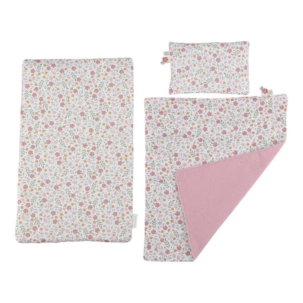 Cama de Bonecas com Têxteis