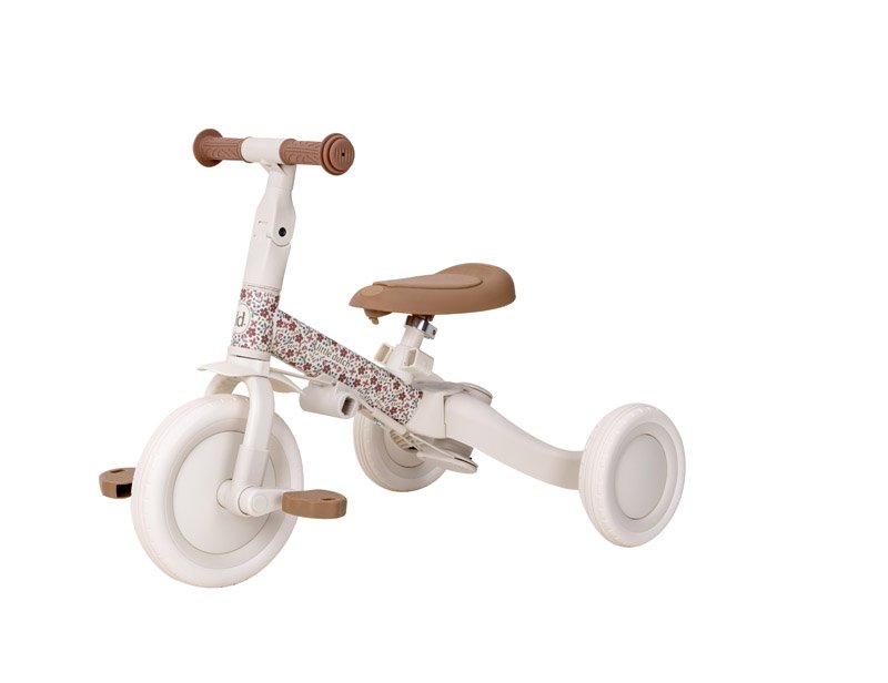 Triciclo Sunny Flower | 4 em 1 | Off White - Little Dutch
