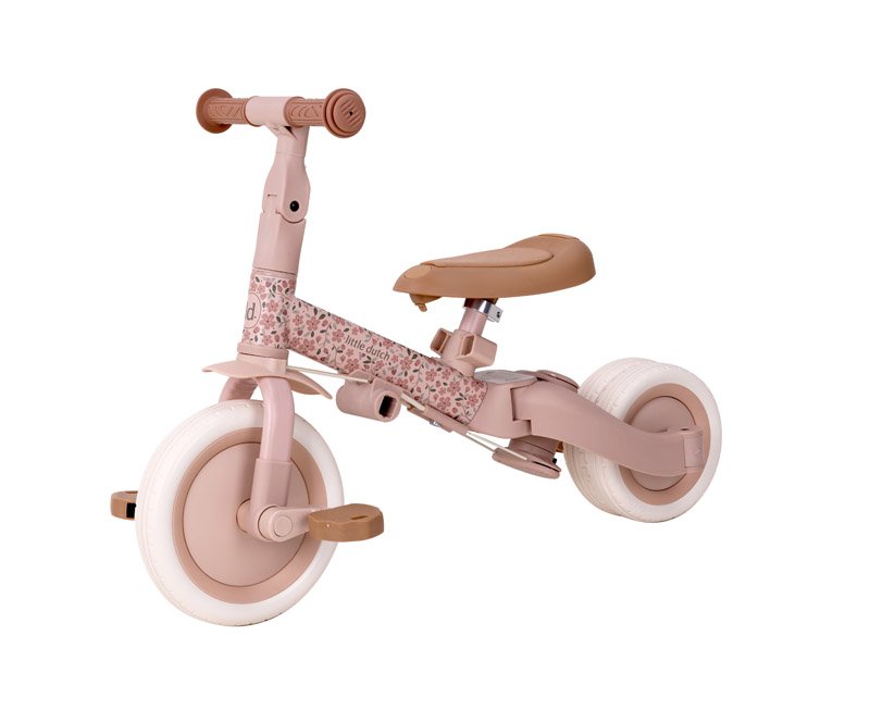 Triciclo Fairy Floral | 4 em 1 | Pink - Little Dutch