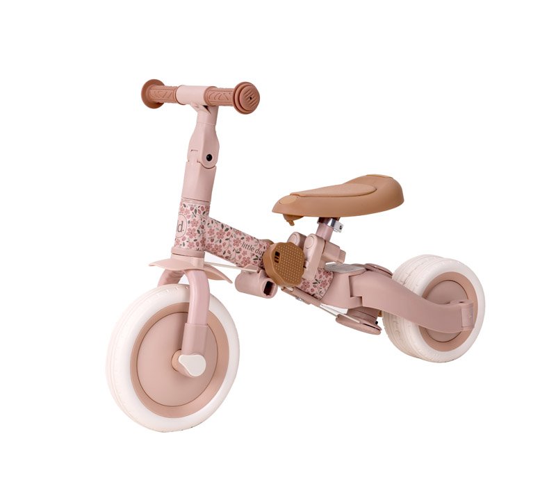 Triciclo Fairy Floral | 4 em 1 | Pink - Little Dutch