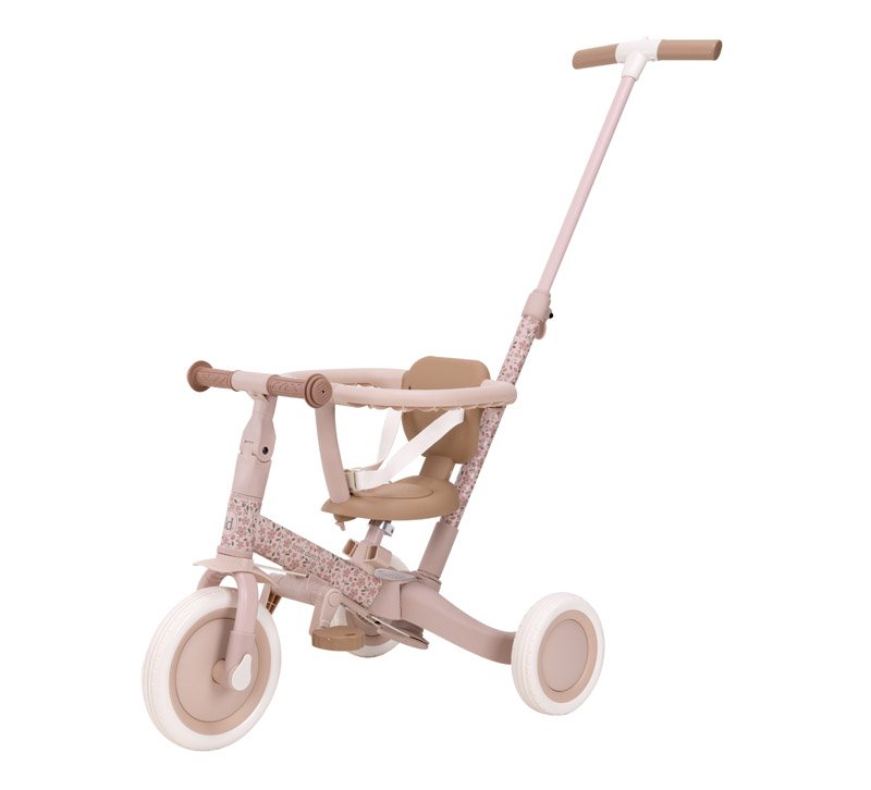 Triciclo Fairy Floral | 4 em 1 | Pink - Little Dutch