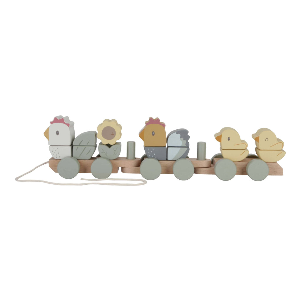 Comboio de Empilhar | Galinha | Little Farm