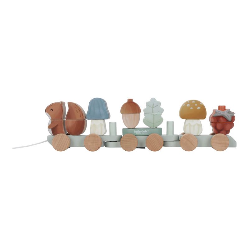 Comboio de Empilhar Esquilo Forest Friends - Little Dutch